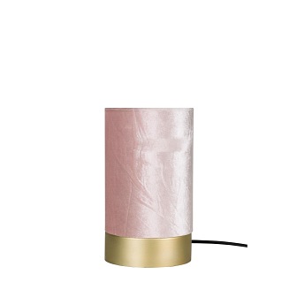 Aksamitna lampa stołowa Velvet pudrowy róż
